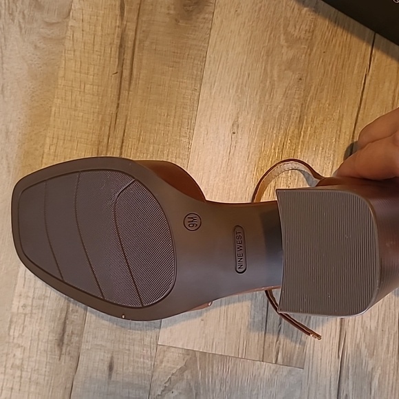 Nine West Women's Brown T-Strap Heels - Picture 7 of 7